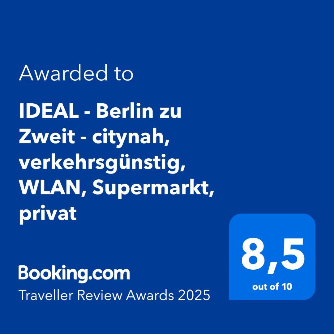 "Ideal" - Berlin Zu Zweit - Citynah, Verkehrsguenstig, Wlan, Supermarkt, Flexibler Check-In Bagian luar foto